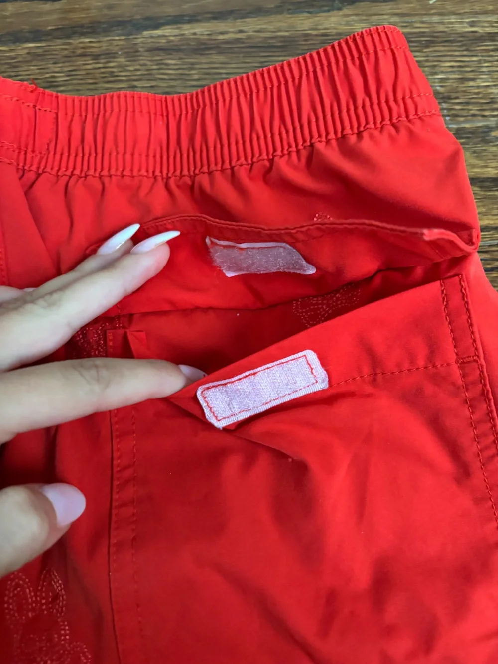 Psycho Bunny Men's Red Swim Trunks with  Drawstring Size XS